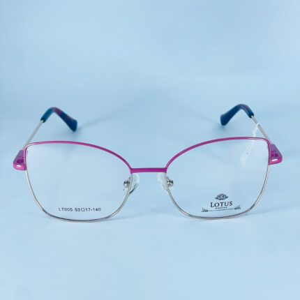 LOTUS FEMENINA - MARCO EN METAL HIPOALERGENICO CON DETALLES FUCSIA
